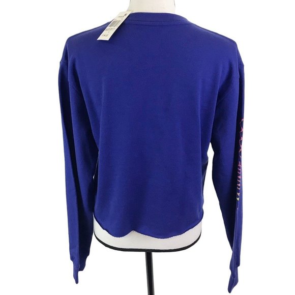 NWT Disney Womens Royal Blue Trendy Minnie Mouse Oversized Sweatshirt Size S - Picture 3 of 7